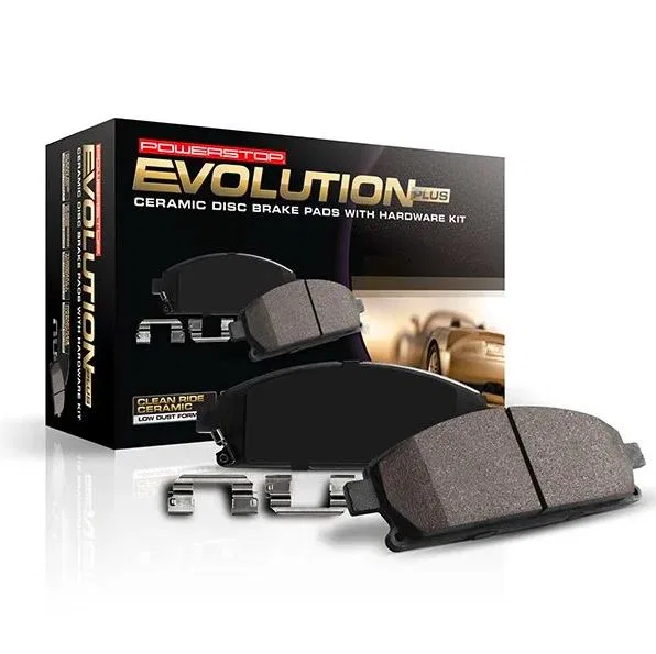 17-2280 – POWERSTOP Brake Pad, FMSI Number D2280 Carbon-Fiber Ceramic Set Of 4 With Premium Stainless Steel Hardware